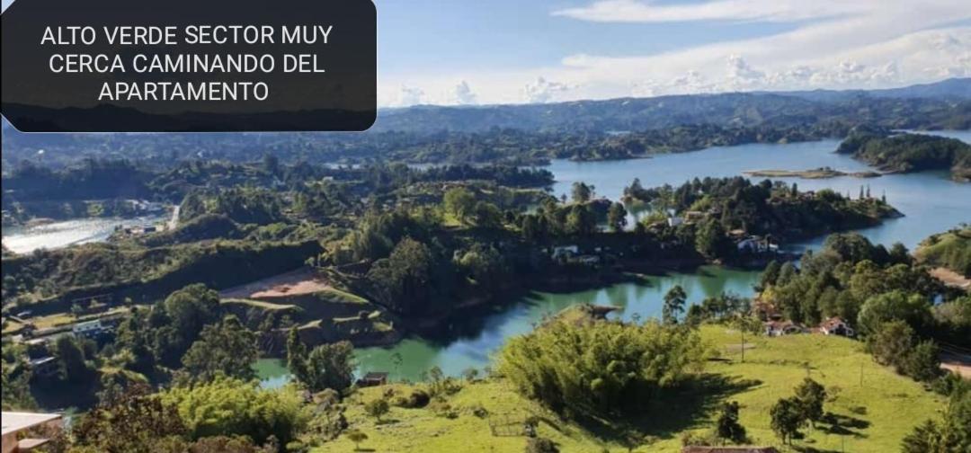 Guatapé Apartamento vista al embalse Esterno foto
