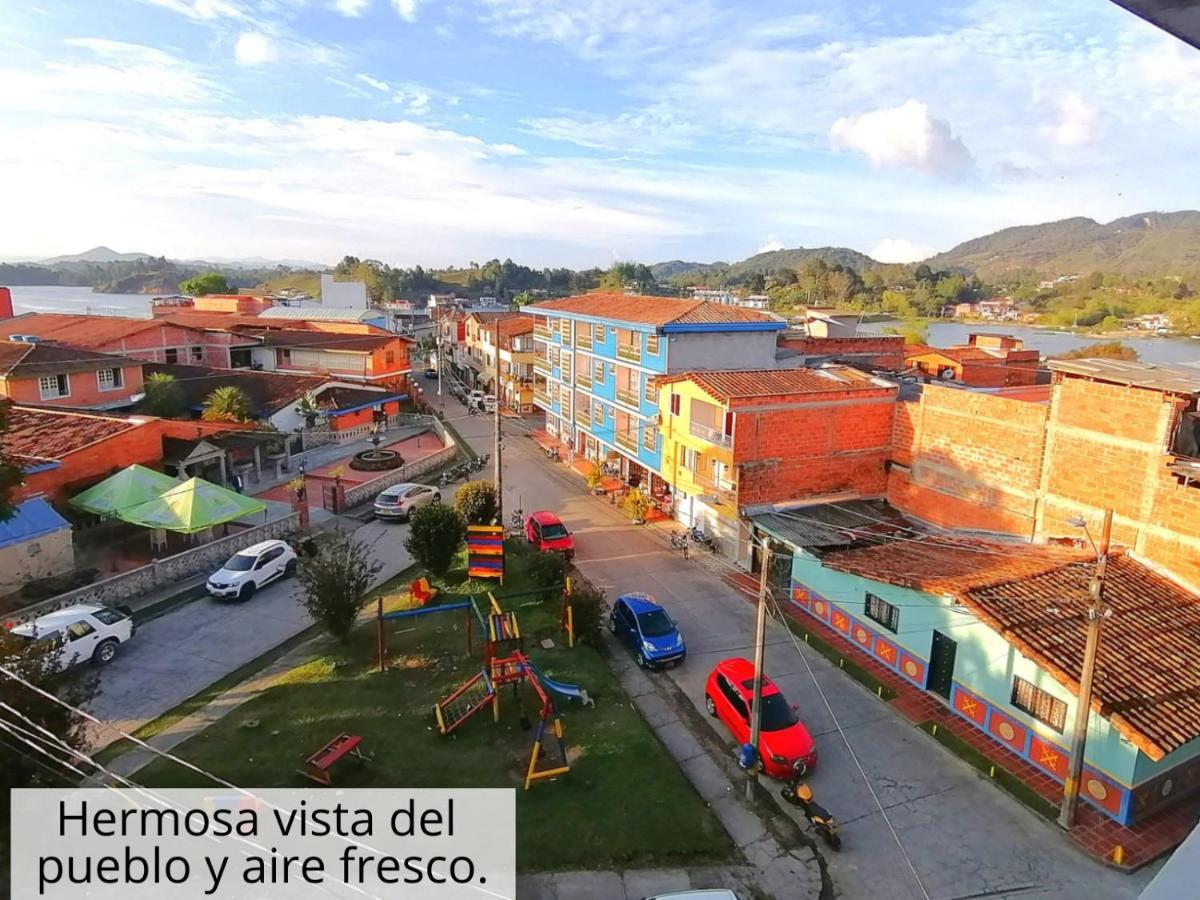 Guatapé Apartamento vista al embalse Esterno foto